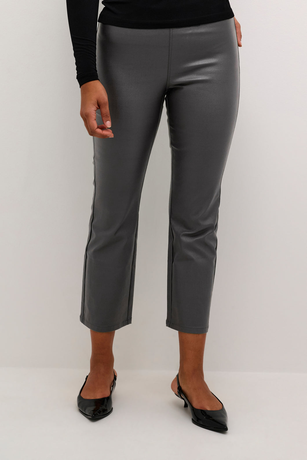 Ada Crop jeggings gráar